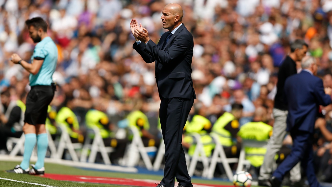 Tréner Realu Madrid Zinedine Zidane.