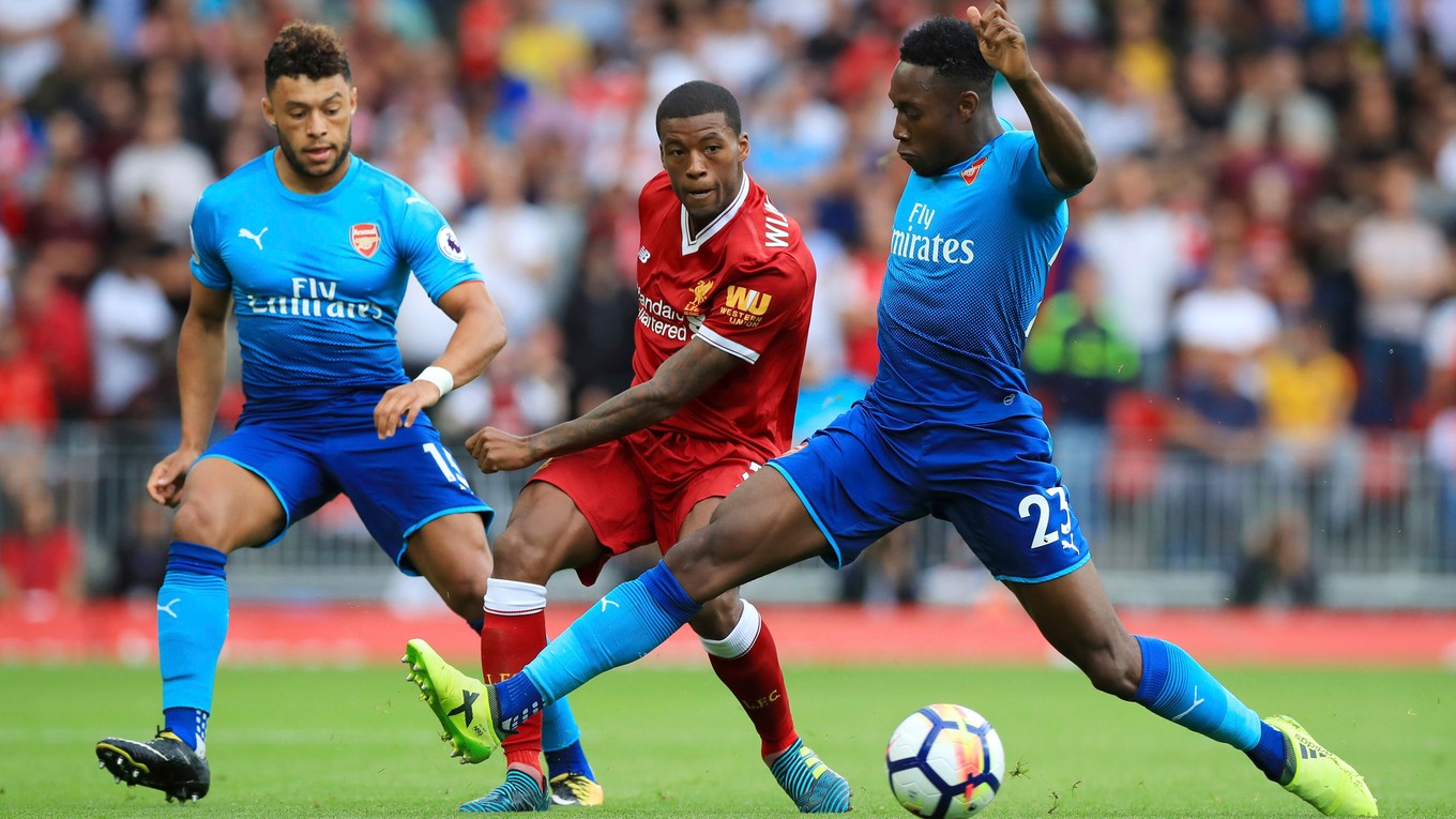 Danny Welbeck (v strede) vynechá pre zranenie najbližšie zápasy Arsenalu.