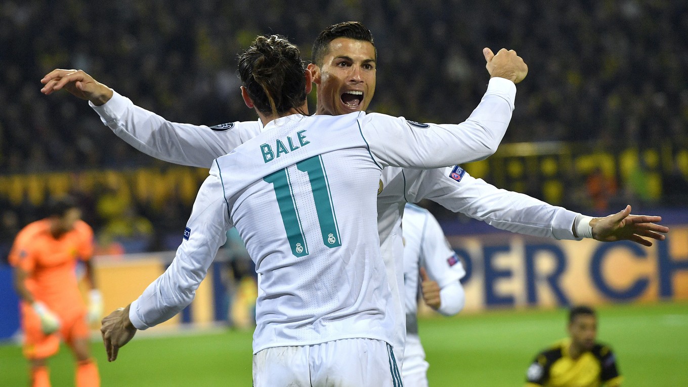 Cristiano Ronaldo a Gareth Bale - obaja sa proti Dortmundu gólovo presadili.