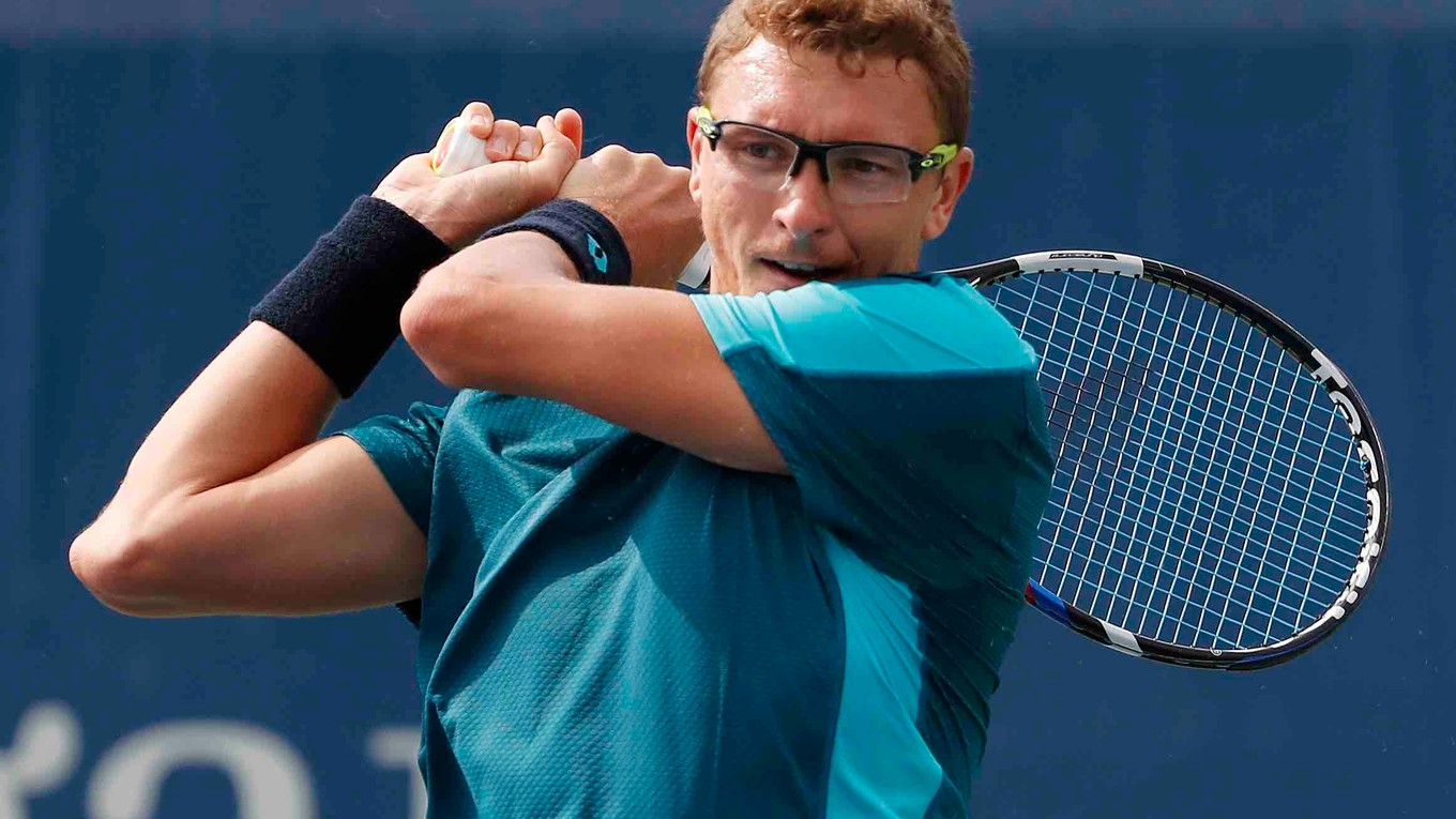  Uzbecký tenista Denis Istomin.