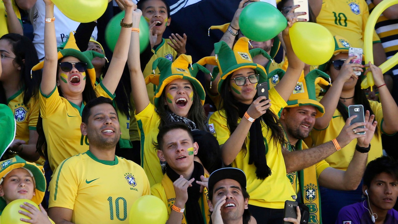 Fanúšikovia Brazílie, ilustračná snímka.