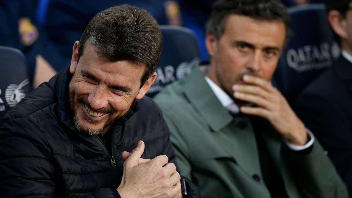 Juan Carlos Unzue (vľavo) pôsobil v Barcelone s Luisom Enriquem. Dnes je trénerom Celty Vigo.