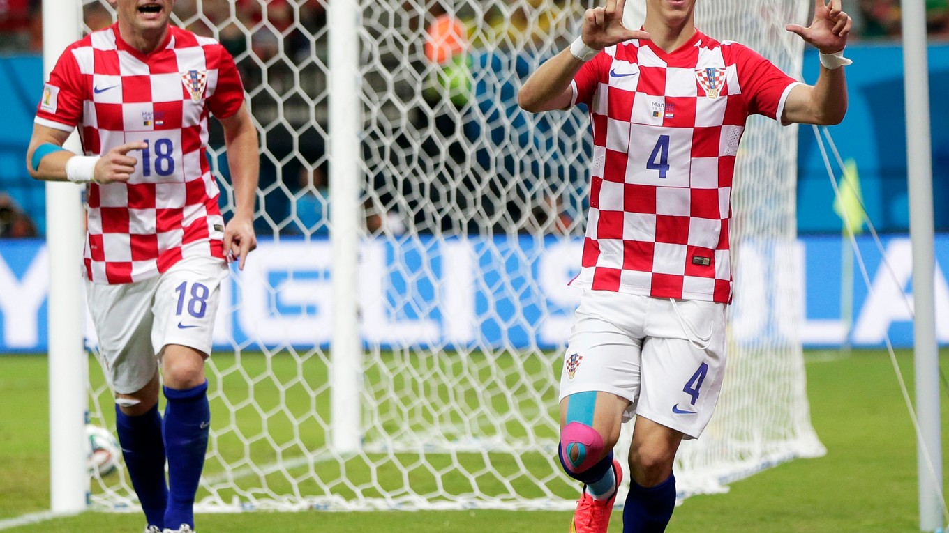 Ivica Olič (vľavo) je známou tvárou chorvátskej reprezentácie.