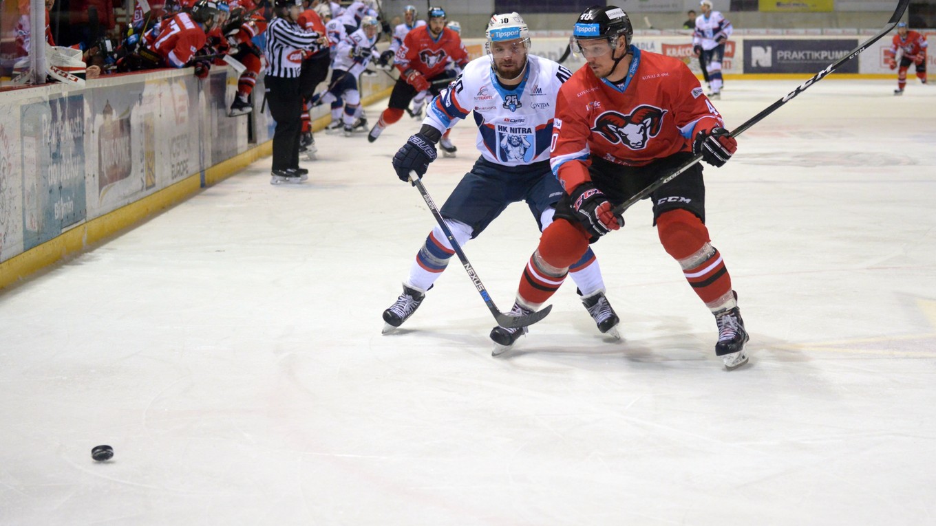 Momentka zo stretnutia medzi Banskou Bystricou a Nitrou.