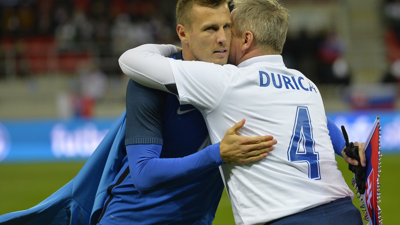 Ján Ďurica pred stretnutím, ktoré je jeho posledné v reprezentácii.