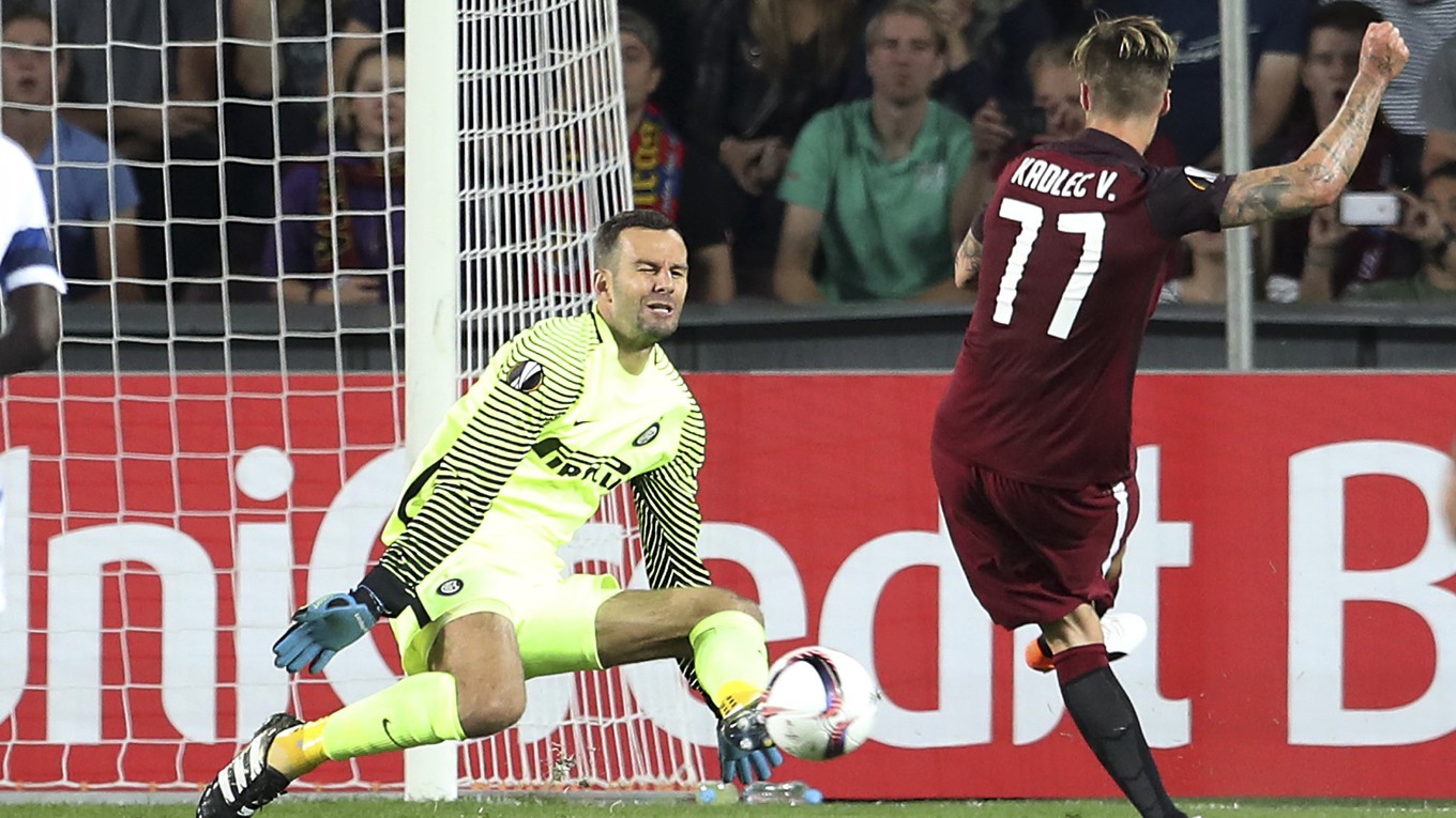 O výsledku zápasu rozhodol gólom Václav Kadlec (vpravo). Ilustračná snímka.