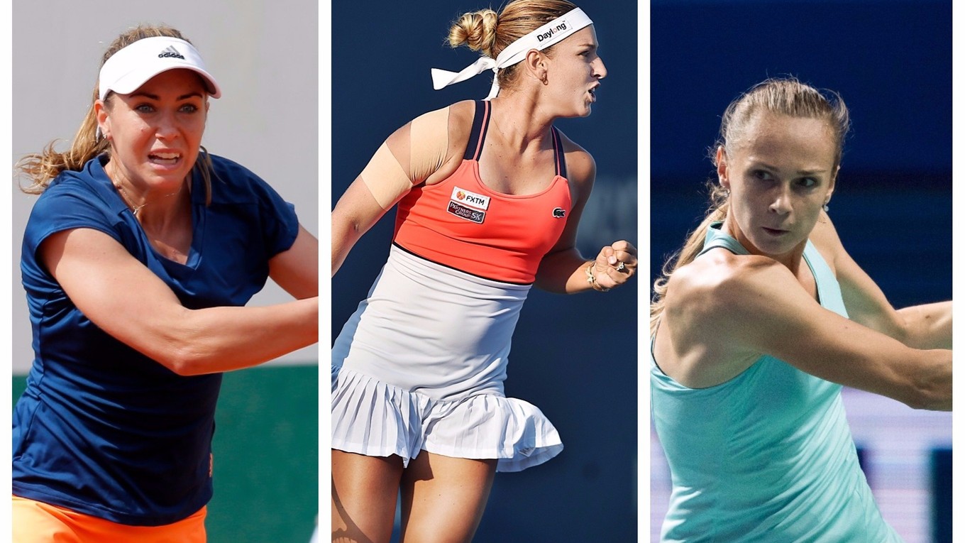 K. Kučová (vľavo), Cibulková (uprostred) a Rybáriková nastúpia v hlavnej súťaži Australian Open.