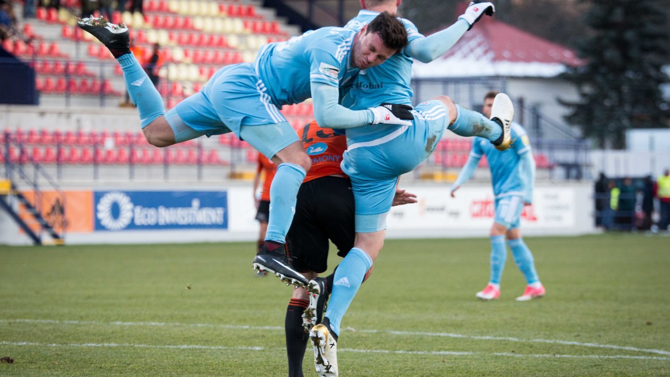 Momentka zo zápasu Ružomberok - Slovan.