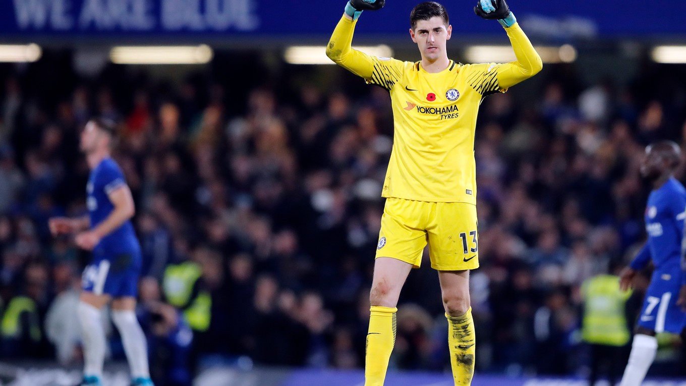 Brankár Chelsea Thibaut Courtois sa v Londýne cíti dobre.