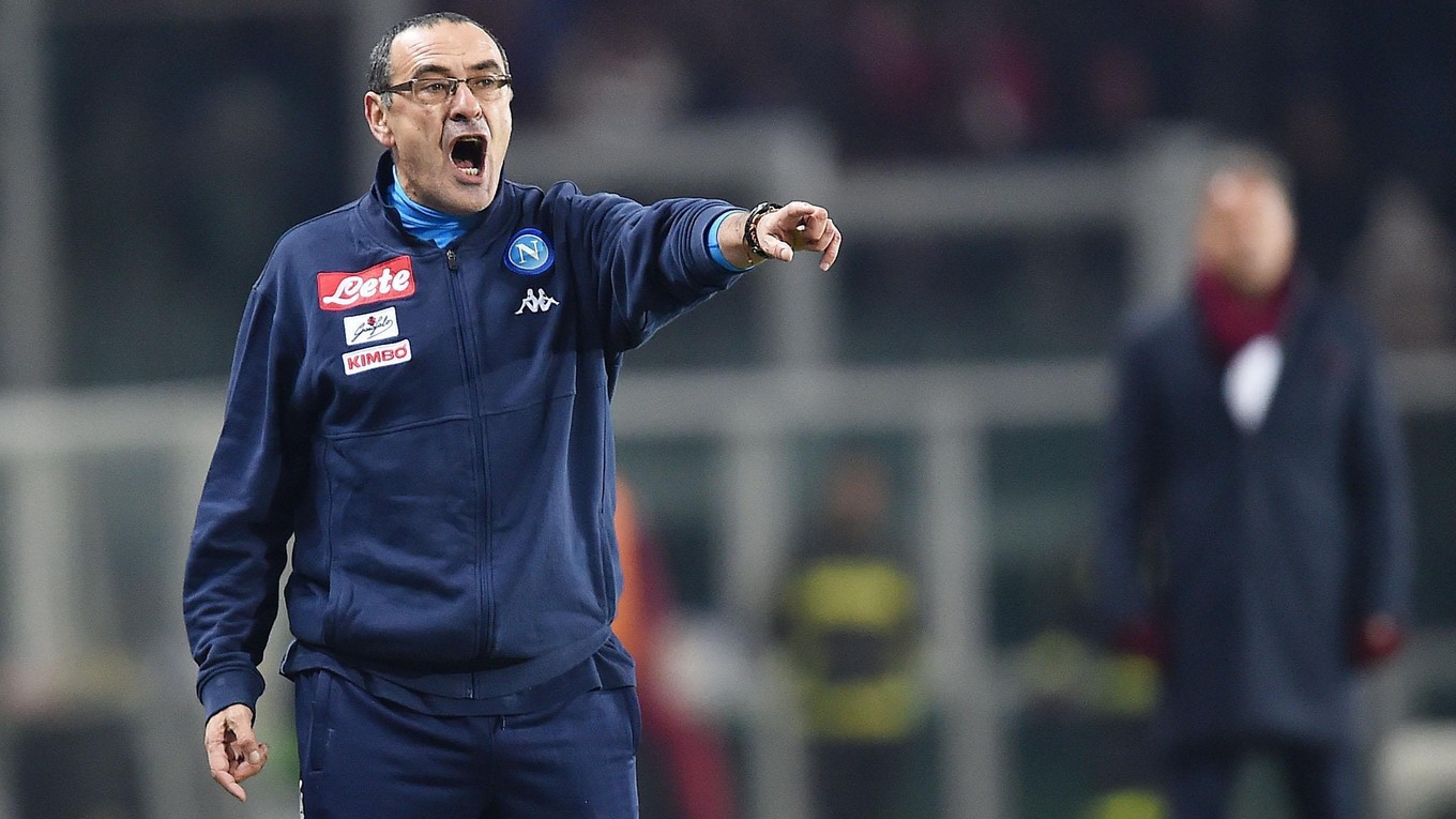 Tréner SSC Neapol Maurizio Sarri.