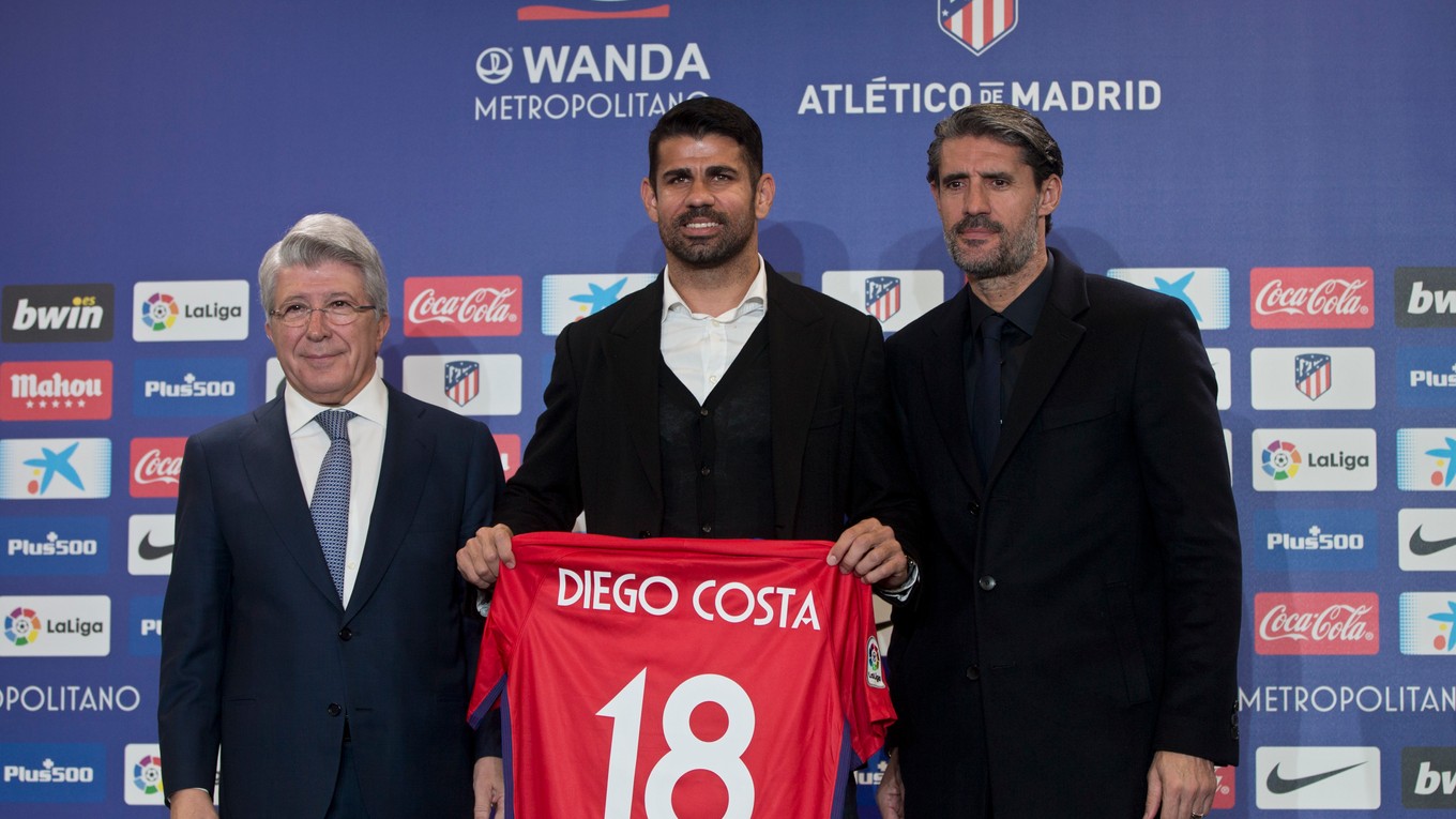 Diego Costa prišiel do Atlética Madrid iba koncom minulého roka.