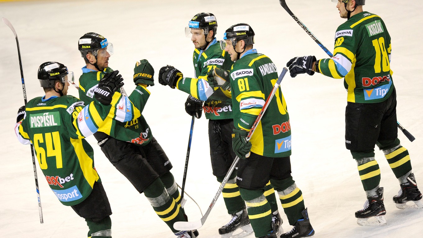 Hokejisti MsHK Žilina. Ilustračná fotografia.