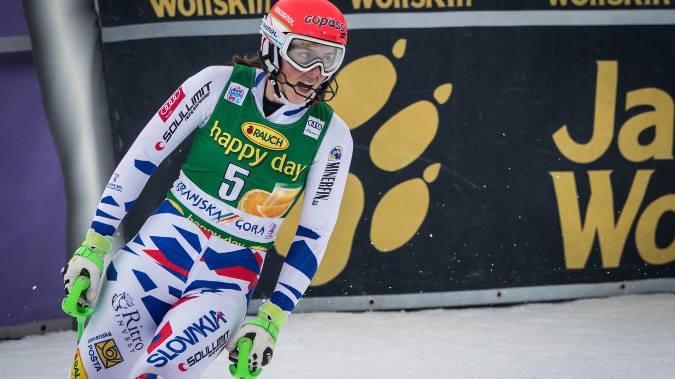 Petre Vlhovej nevyšiel slalom v Kranjskej Gore podľa predstáv.