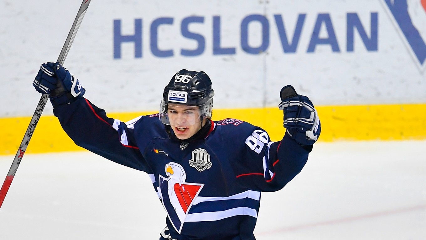 Marek Sloboda dal prvý gól v KHL.