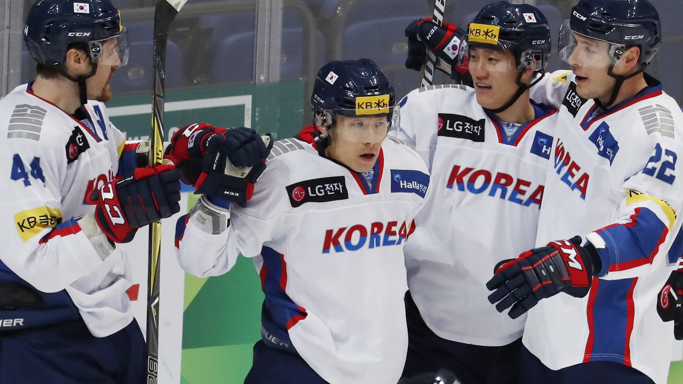 Juhokórejskí hokejisti.