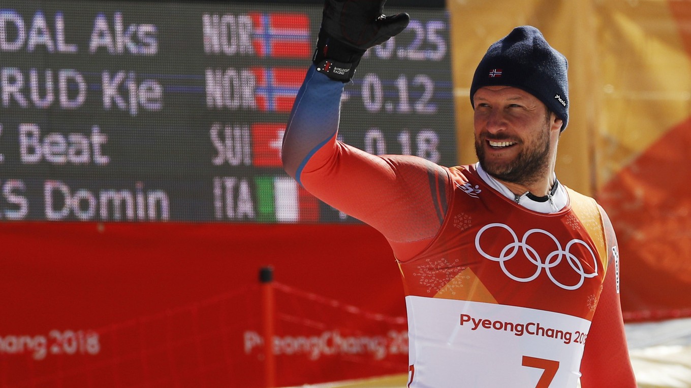 Aksel Lund Svindal je najstarším olympijským víťazom medzi alpskými lyžiarmi. 