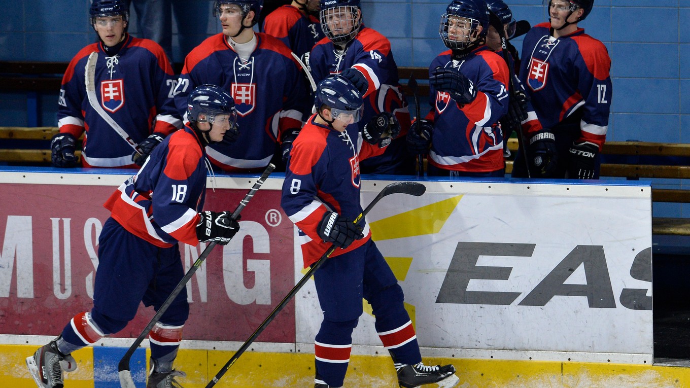 Hráči Slovenska do 18 rokov.