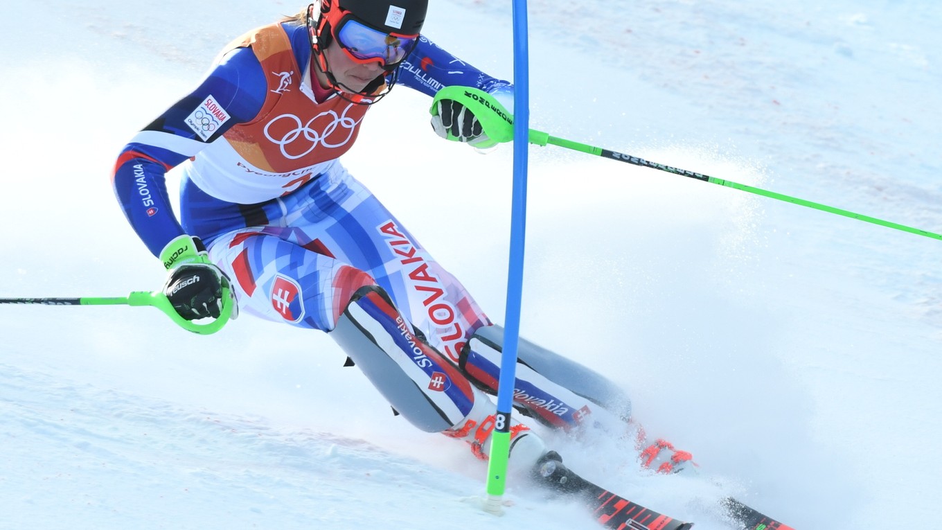 Petre Vlhovej jazda v prvom kole slalomu nevyšla.