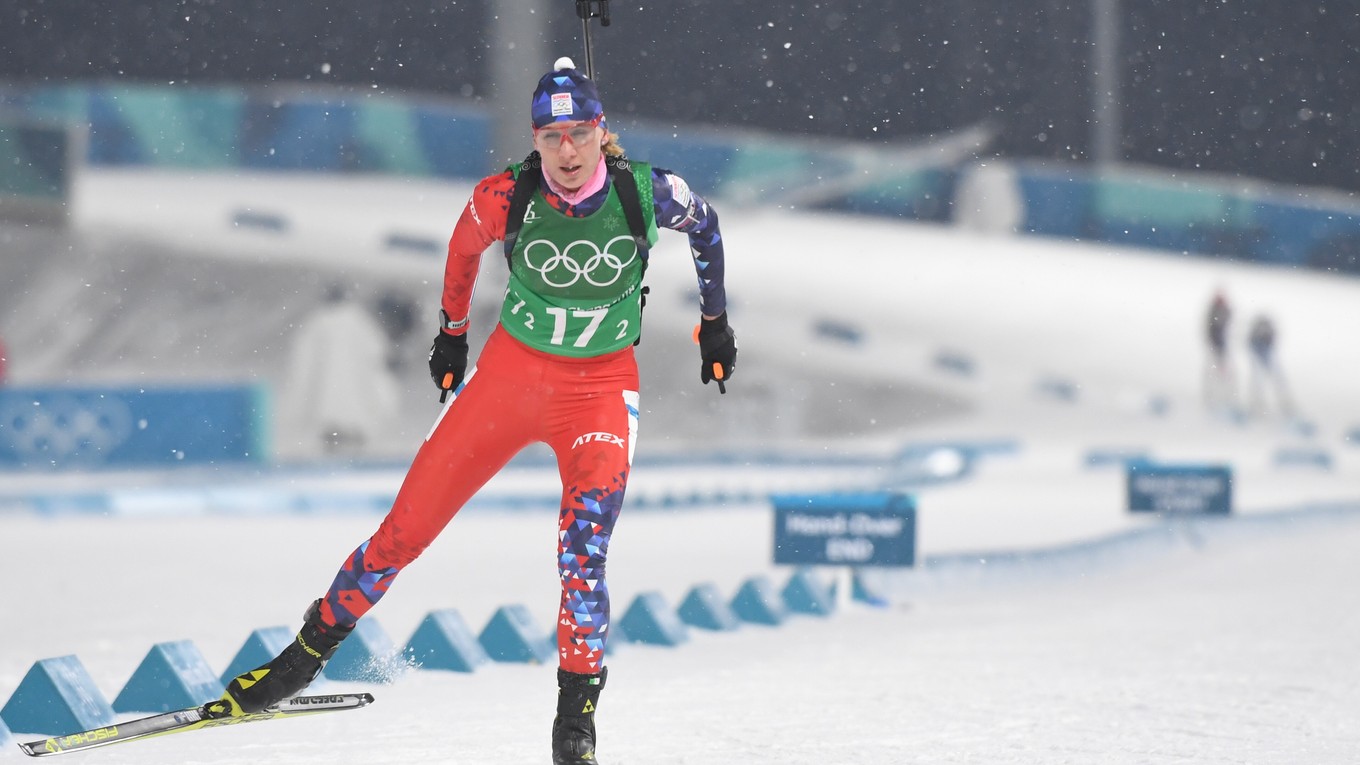 Anastasia Kuzminová vyrazila na trať ako druhá členka slovenskej štafety.