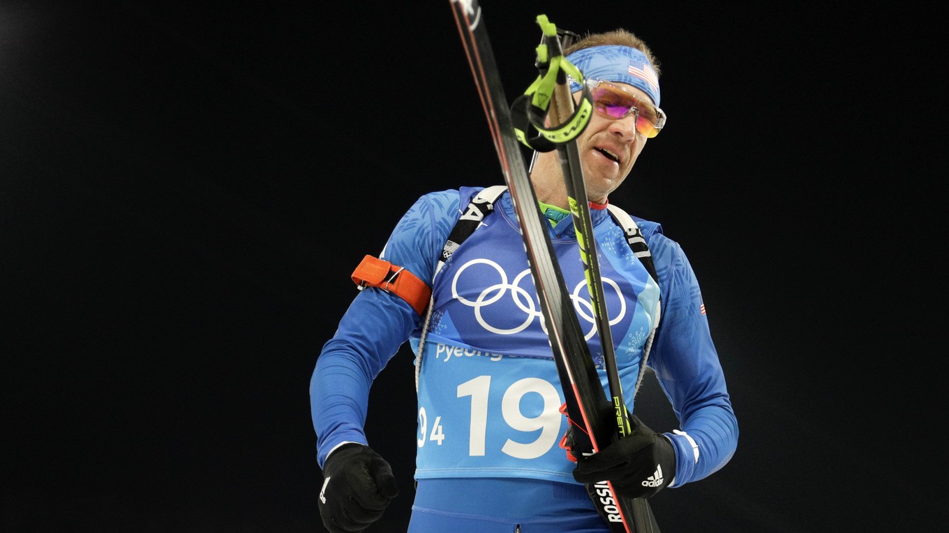 Člen amerického biatlonového tímu na olympiáde Lowell Bailey.