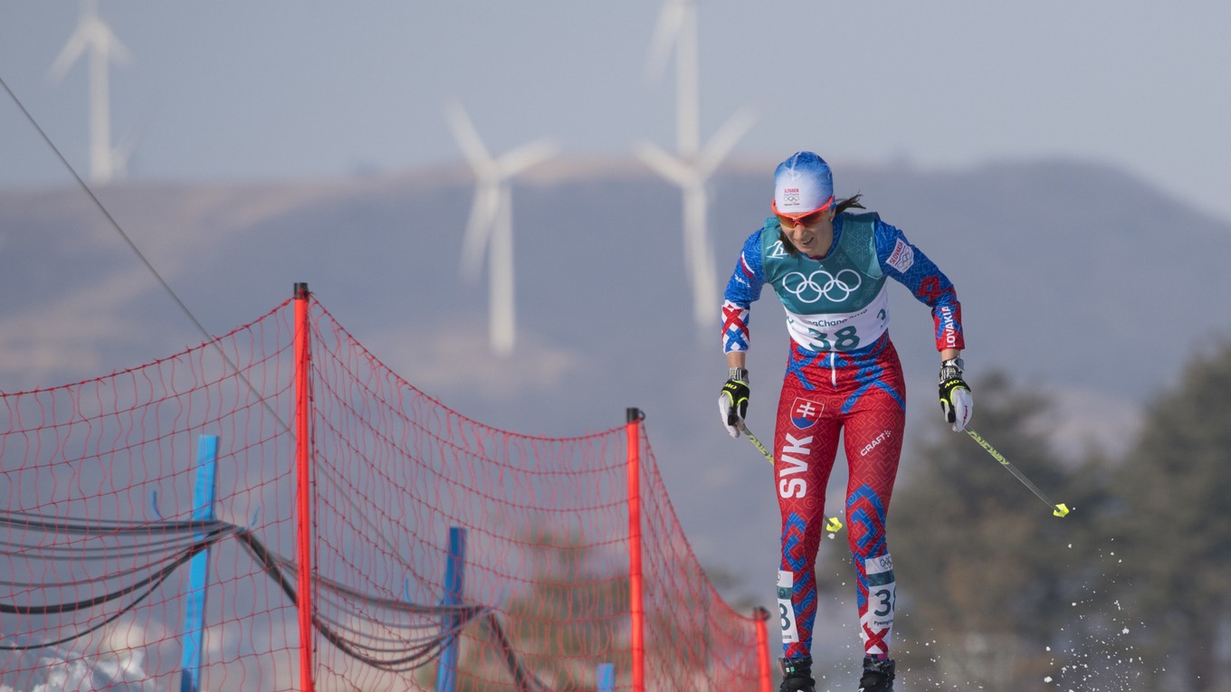 Na snímke slovenská bežkyňa na lyžiach Alena Procházková.