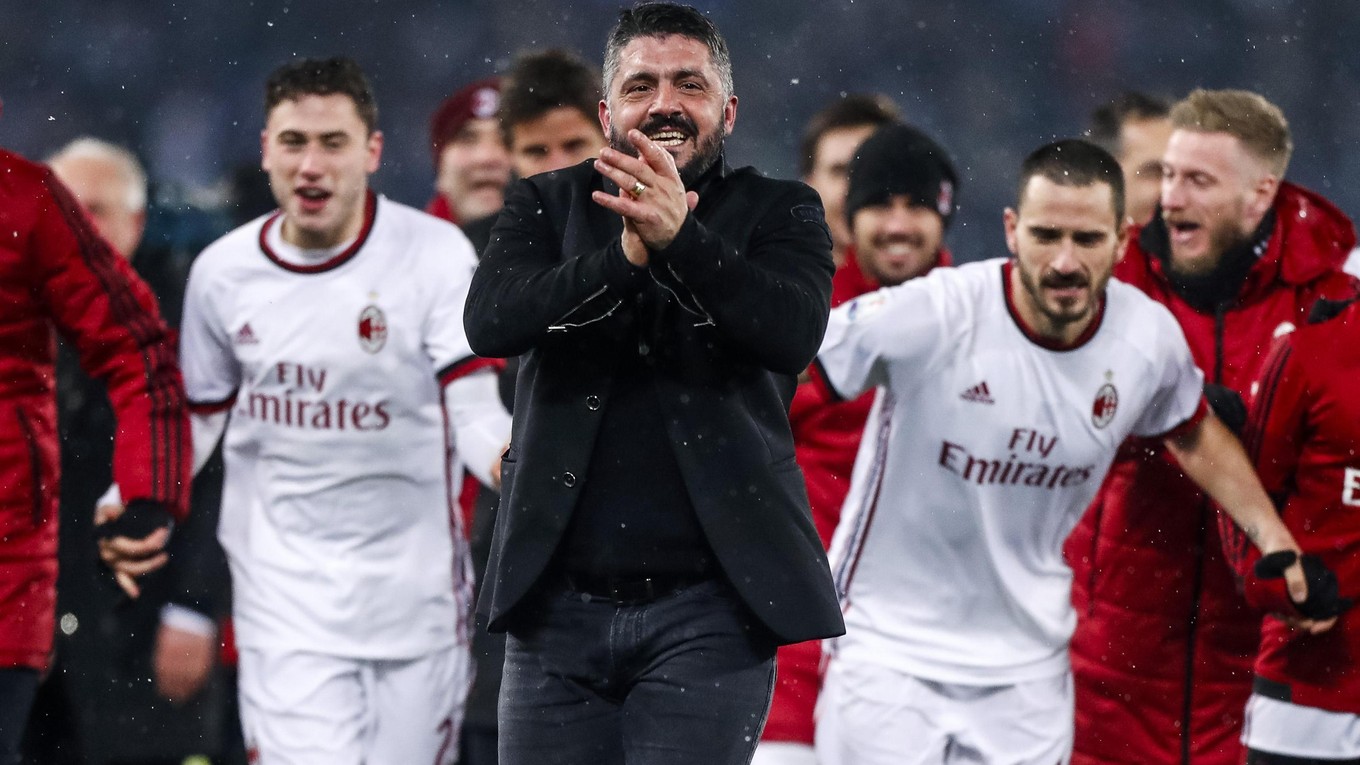 Gennaro Gattuso so svojimi zverencami.