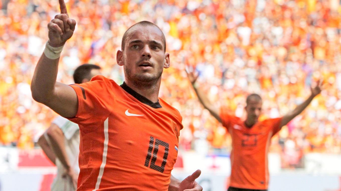 Holandský futbalista Wesley Sneijder.