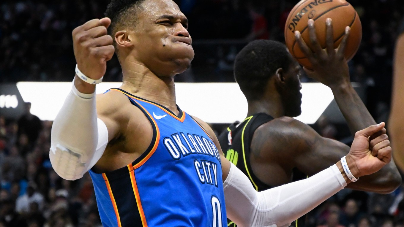 Russell Westbrook dosiahol sté triple-double v kariére.