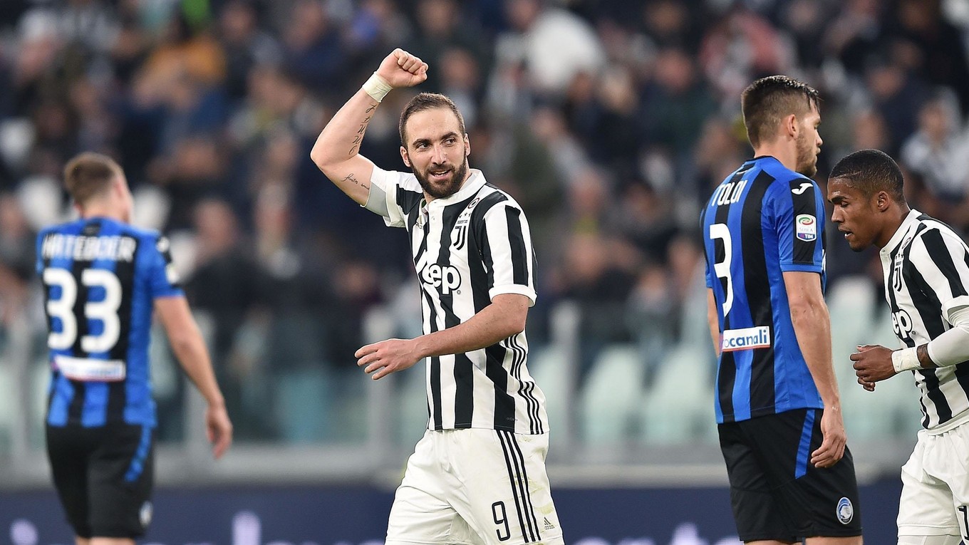 Gonzalo Higuaín sa raduje zo svojho gólu.