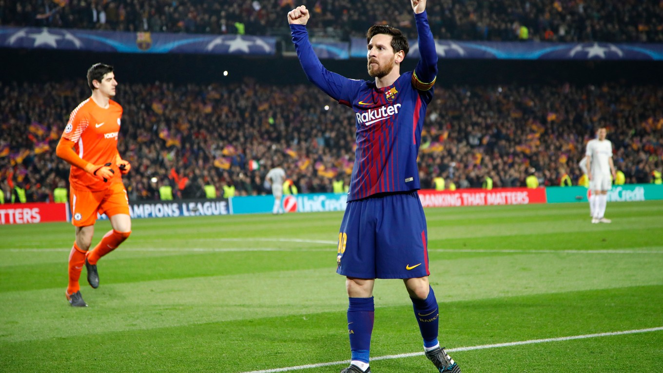 Lionel Messi sa raduje po jednom zo svojich gólov.