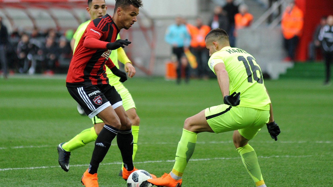 Momentka zo zápasu Trnava - Žilina.