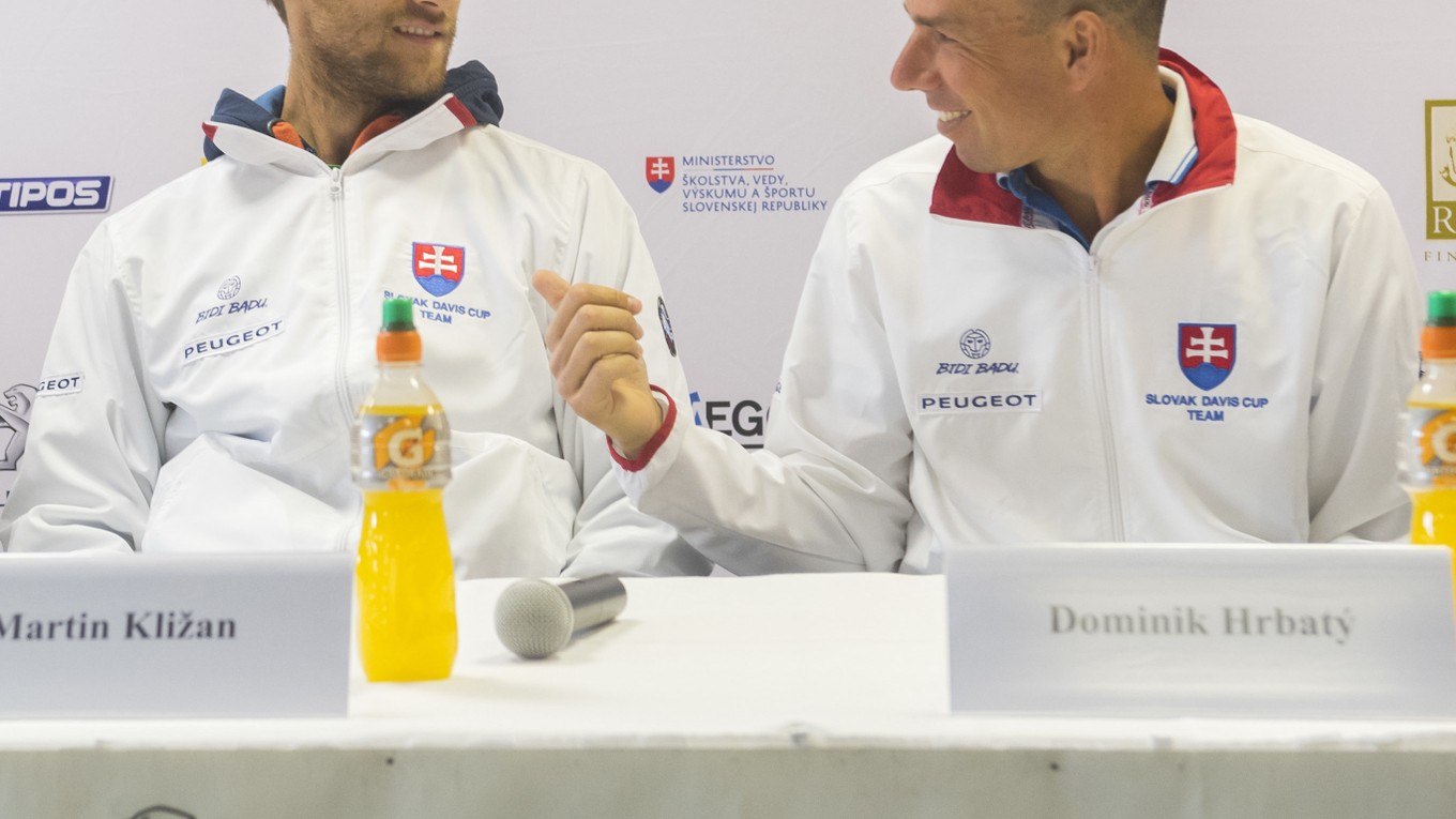 Martin Kližan s Dominikom Hrbatým.