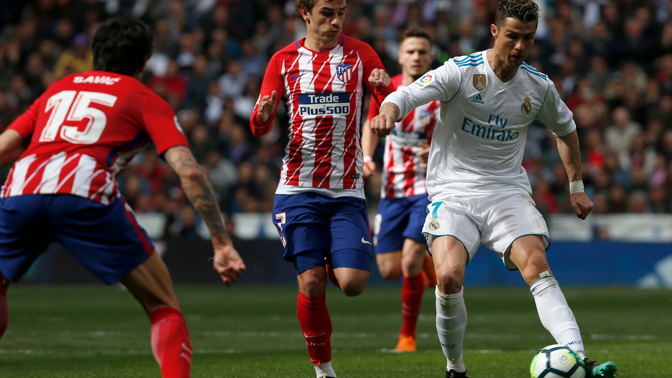 Futbalisti Realu Madrid remizovali v mestskom derby s Atleticom Madrid.