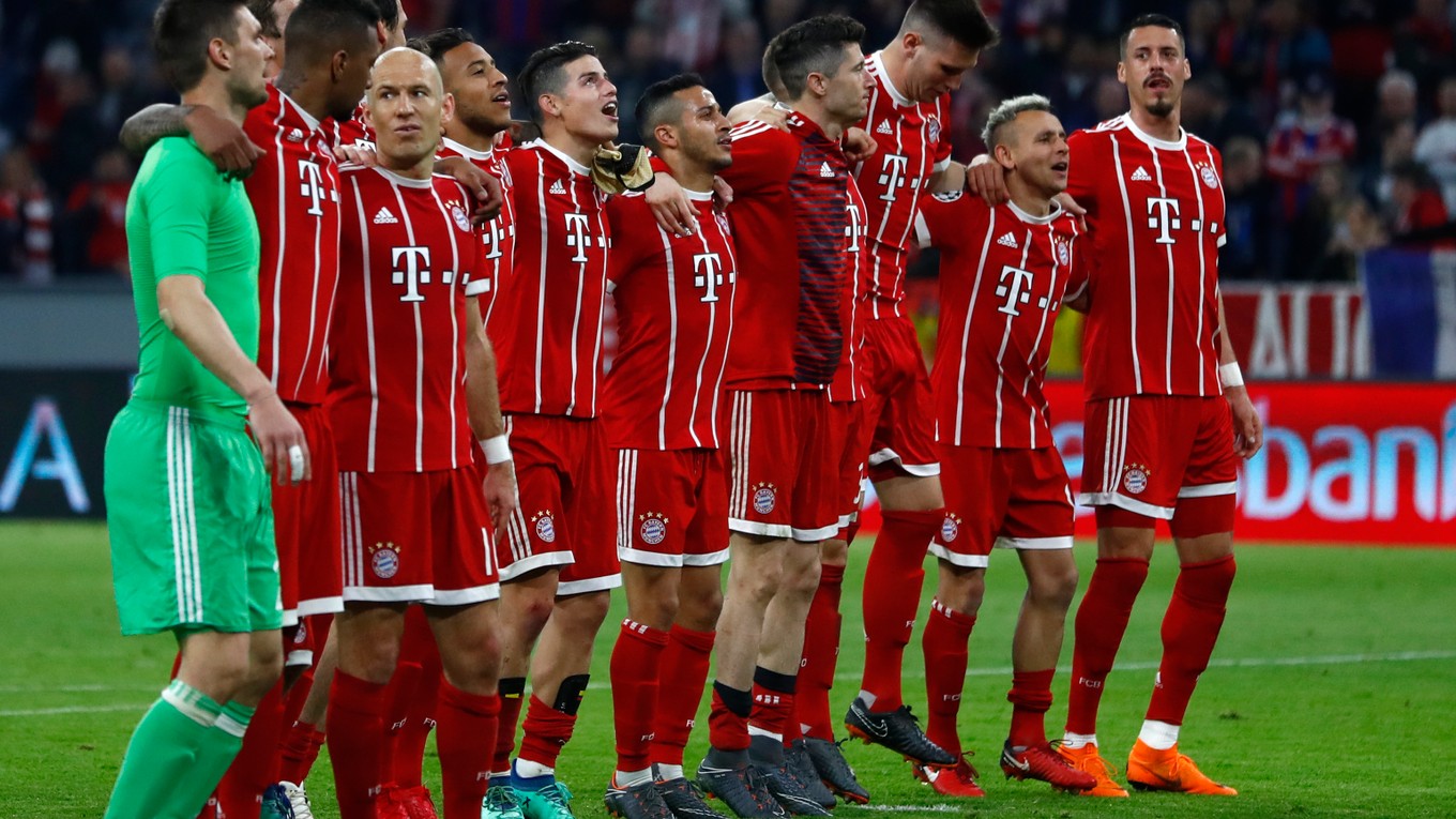 Futbalisti Bayernu sa prebojovali medzi najlepšiu štvoricu Ligy majstrov.