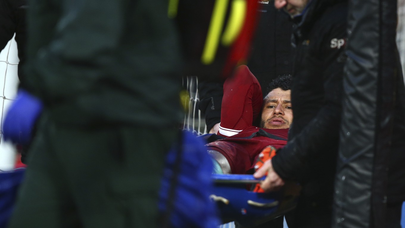 Alex Oxlade Chamberlain nedohral zápas Ligy majstrov s AS Rím.