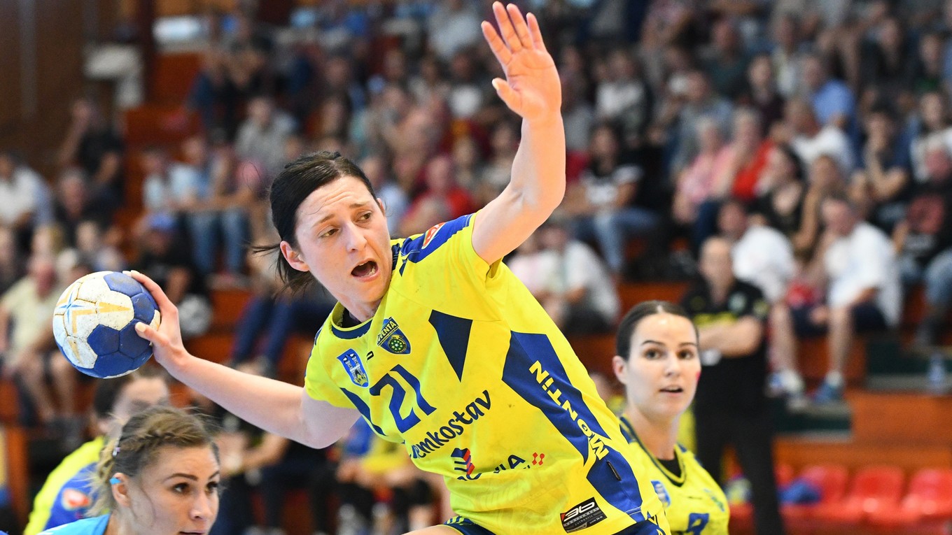 Patrícia Wollingerová z Iuventy Michalovce počas posledného finálového zápasu.