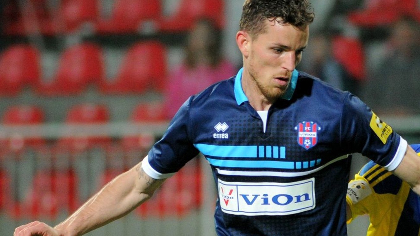 Marek Kuzma v drese Zlatých Moraviec, snímka z roku 2016.