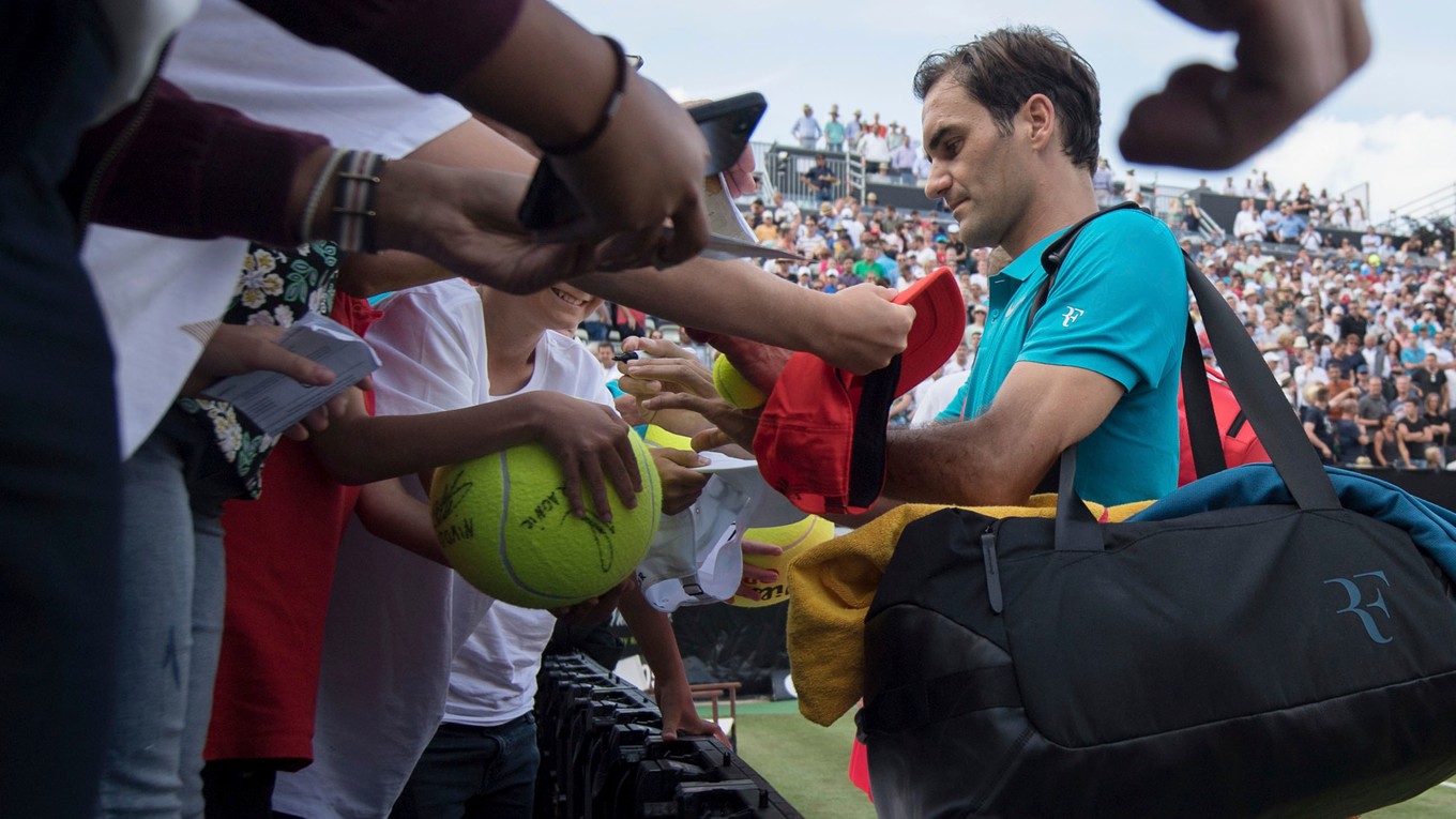 Roger Federer. Staronová svetová jednotka.