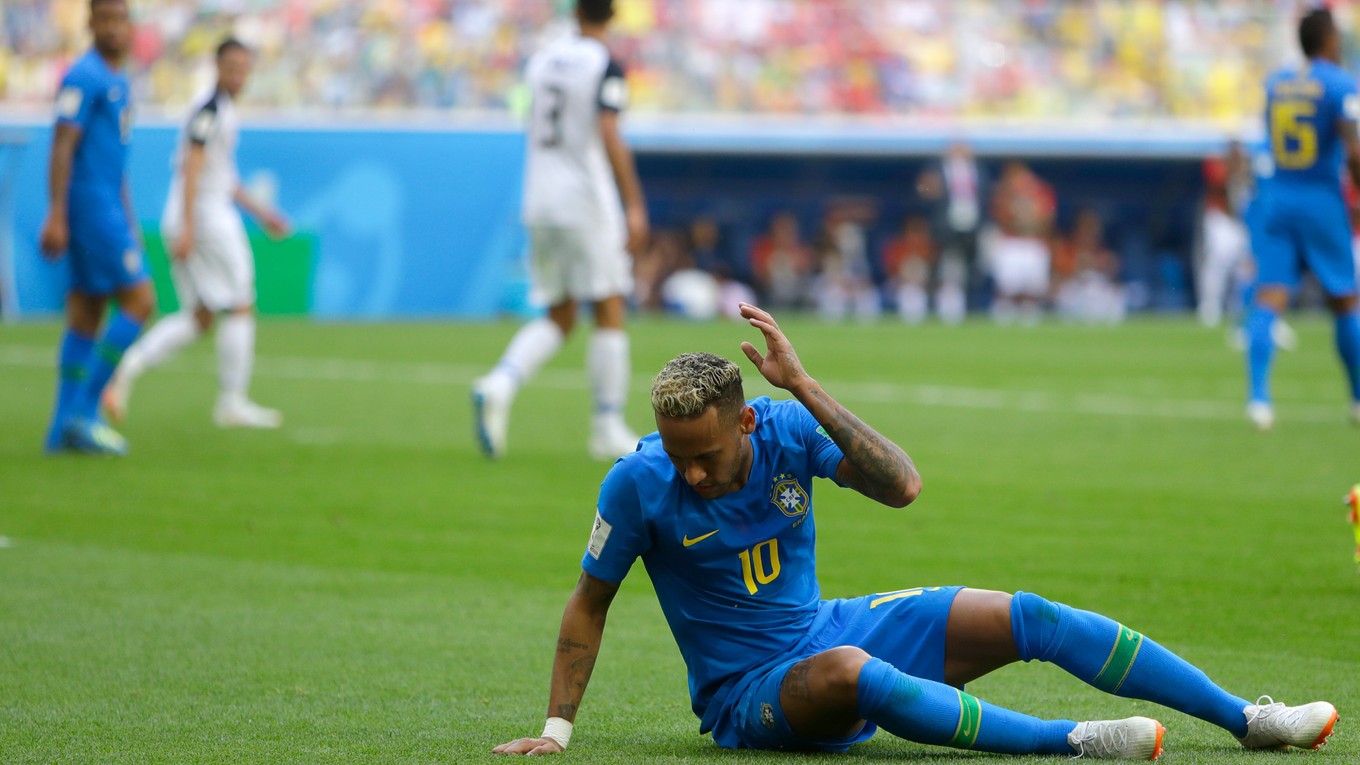 Frustrovaný Neymar.