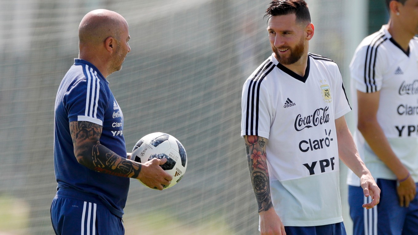 Sampaoli a Messi. 