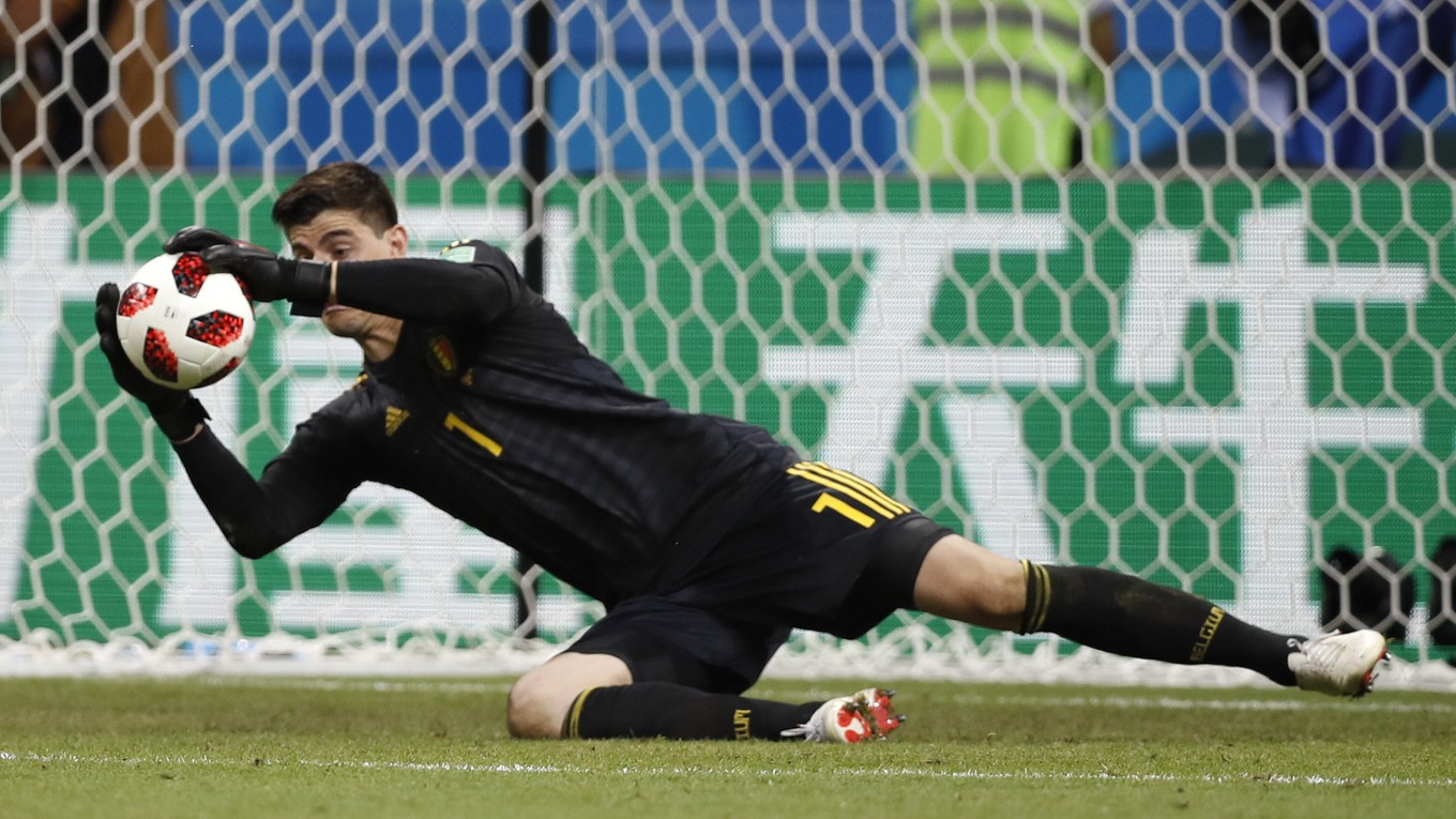 Belgický brankár Thibaut Courtois predviedol proti Brazílii skvelý výkon.