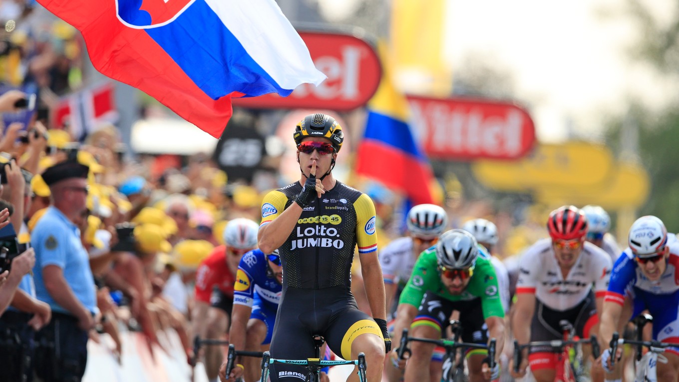 Dylan Groenewegen víťazí v 7. etape na Tour de France 2018.