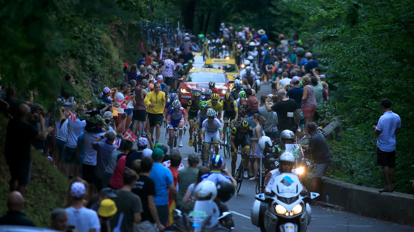 Cyklisti počas Tour de France 2018.