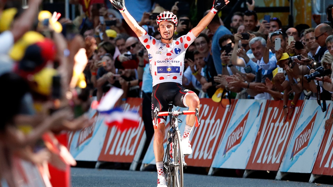 Julian Alaphilippe vyhral 16. etapu na Tour de France 2018.