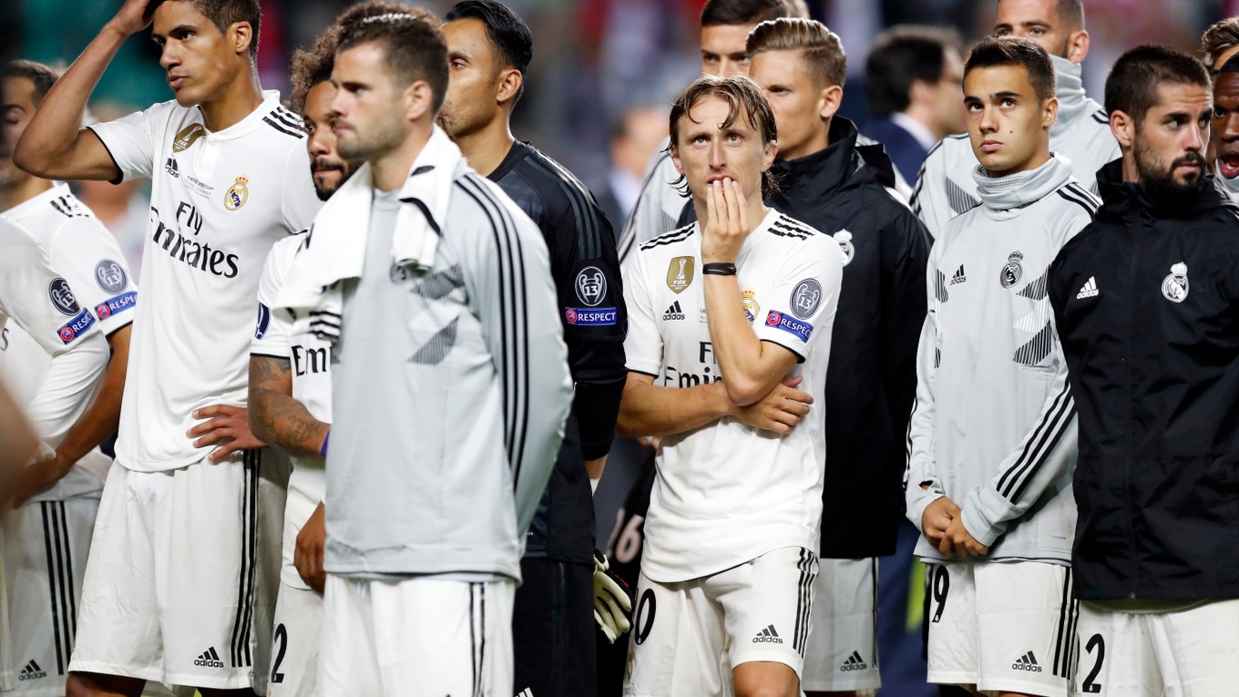 Sklamaní hráči Realu Madrid.