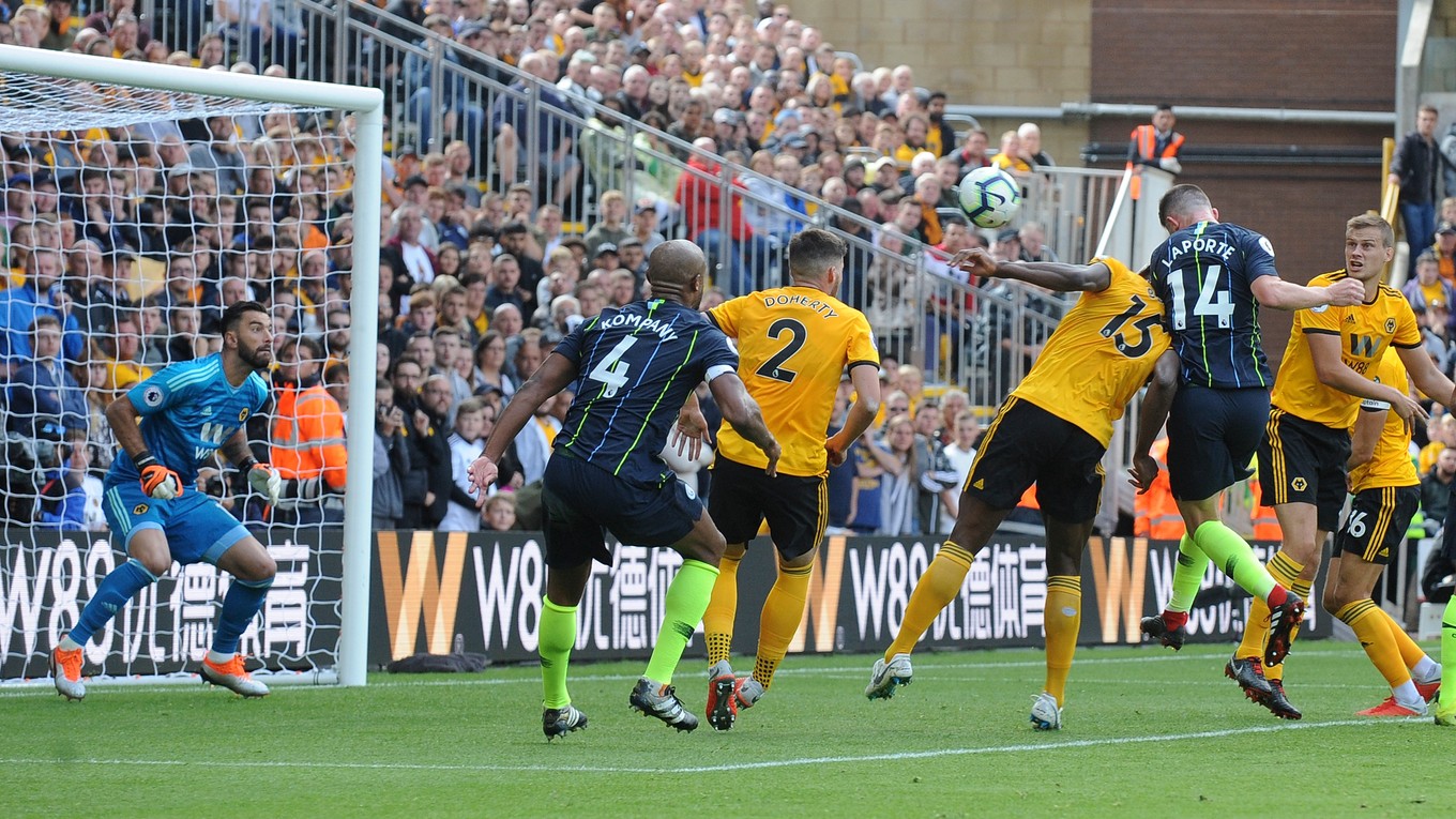 Aymeric Laporte strieľa svoj prvý gól v Premier League, ktorým vyrovnal na 1:1.