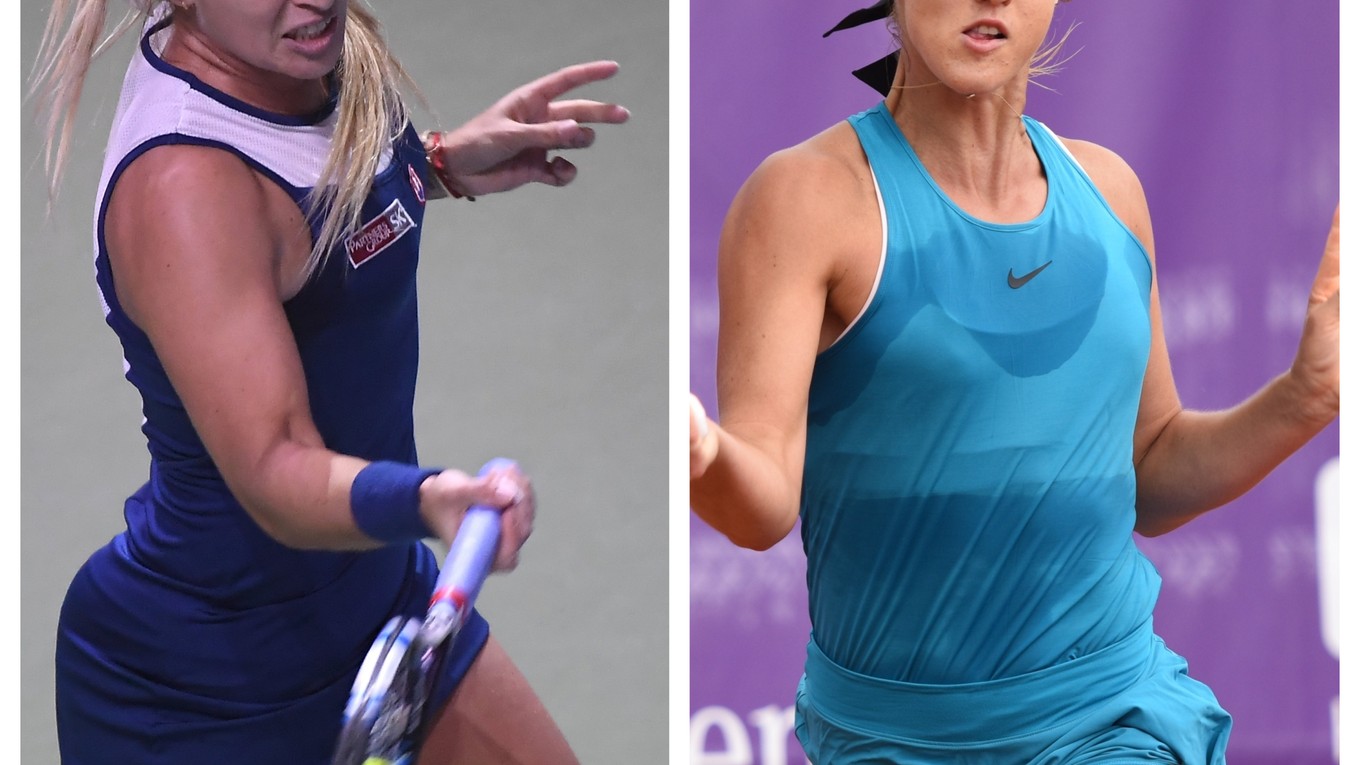 V utorok sa na US Open predstavia Dominika Cibulková (vpravo) a Karolína Schmiedlová.