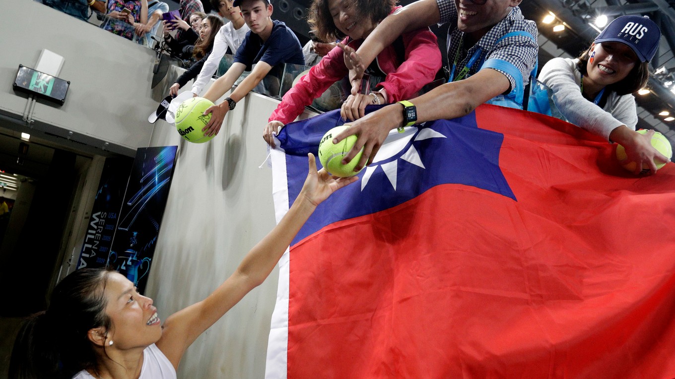 Taiwanská tenistka Hsieh Su-Wei, víťazka turnaja v Hirošime.