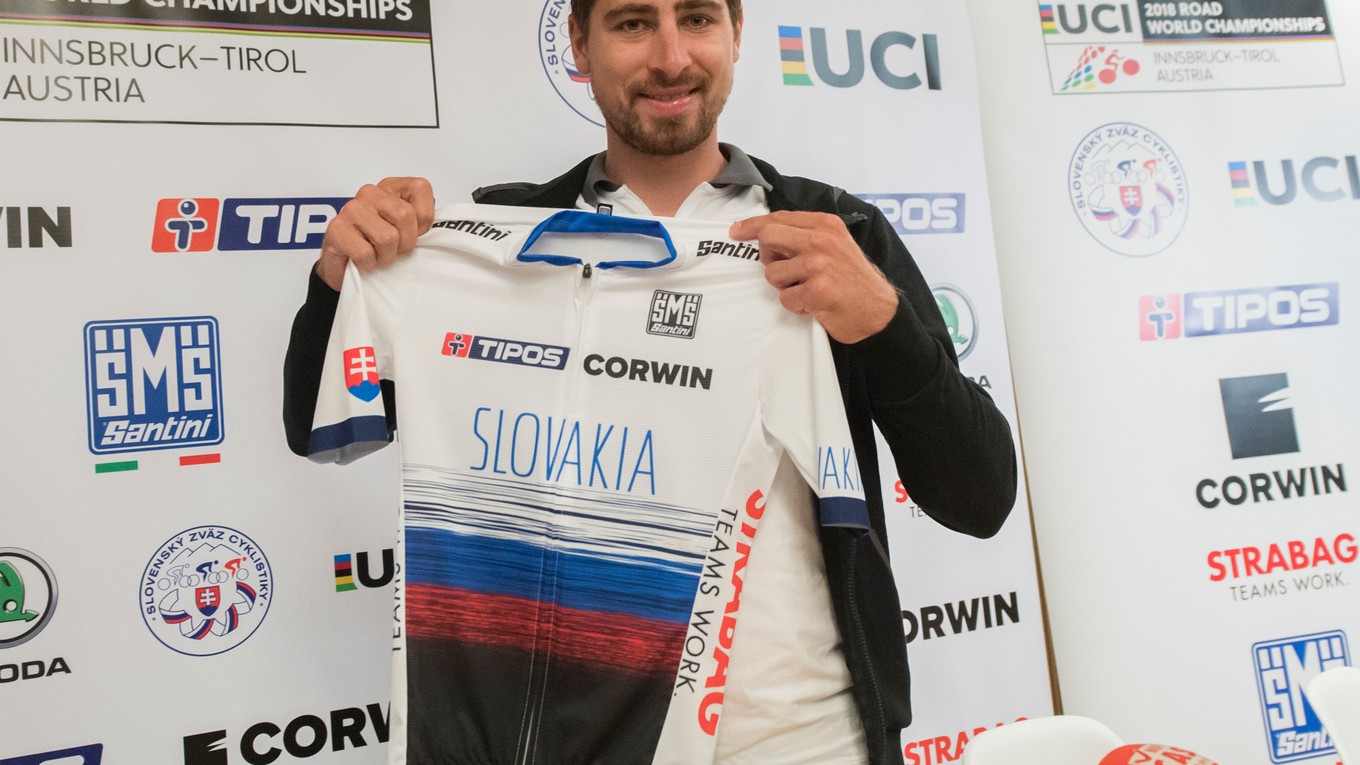 Peter Sagan pred MS v cyklistike 2018.