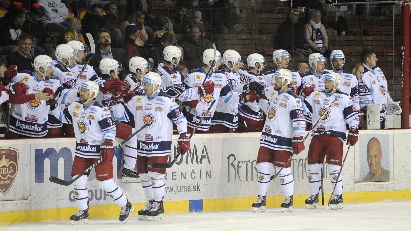 Hokejisti HKM Zvolen.